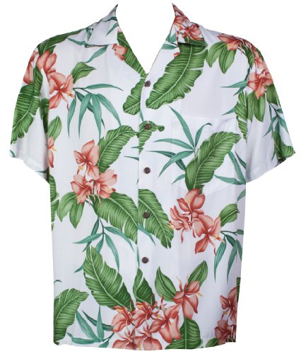 Two Palms Mens Ginger Shadow Rayon Shirt